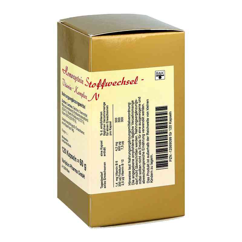 Homocystein Stoffwechsel-vitamin-komplex N Kapseln 120 stk von FBK-Pharma GmbH PZN 12569099