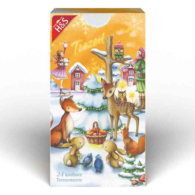 H&s Adventskalender Stern Filterbeutel 24 stk von H&S Tee - Gesellschaft mbH & Co. PZN 19268001