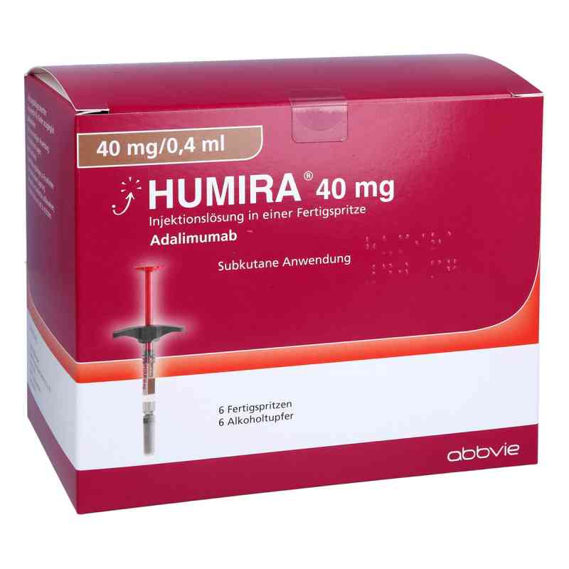 Humira 40 mg/0,4 ml Injektionslösung in Fertigspritze 6 stk von Orifarm GmbH PZN 12472595