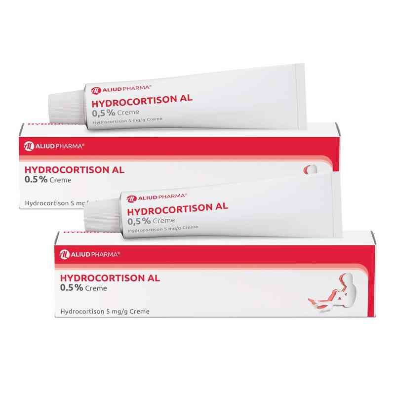 Hydrocortison AL 0,5 % Creme bei allergischen Hauterkrankungen 2x30 g von ALIUD Pharma GmbH PZN 08104457