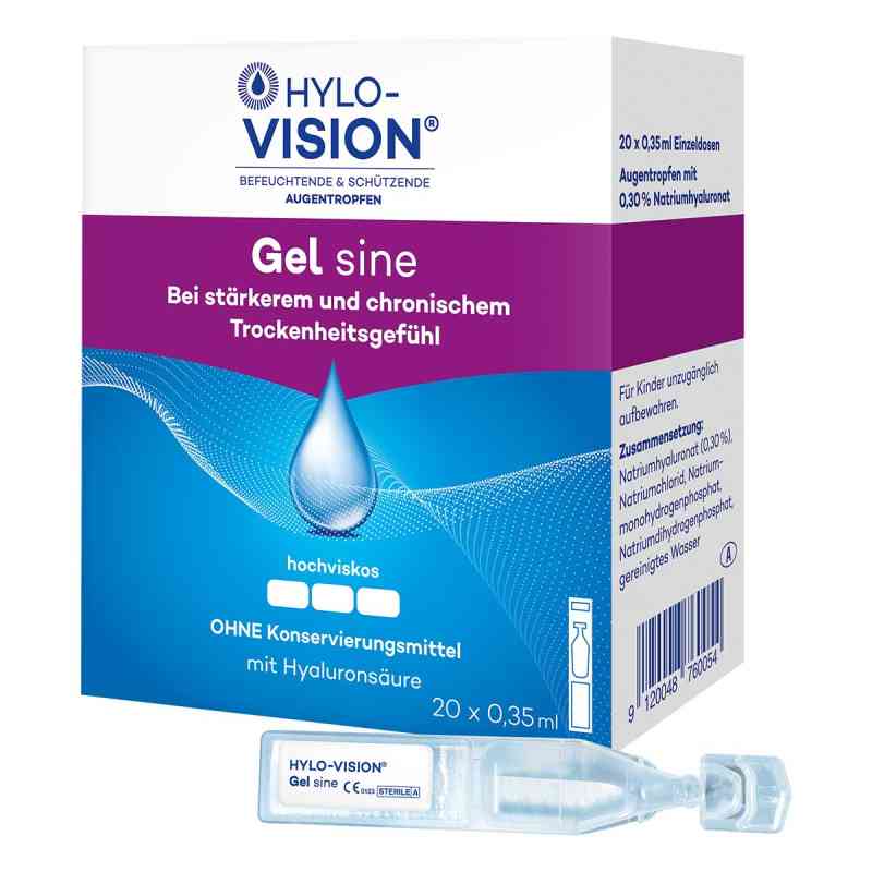 Hylo-Vision Gel Sine Einzeldosispipetten 20X0.35 ml von OmniVision GmbH PZN 03114098