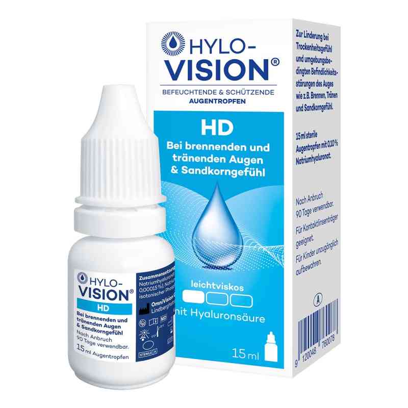 Hylo-Vision HD Augentropfen 15 ml von OmniVision GmbH PZN 03114069