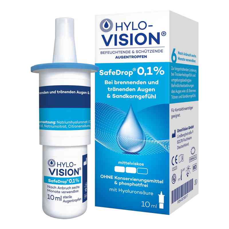 Hylo-Vision Safedrop 0,1% Augentropfen 10 ml von OmniVision GmbH PZN 05730217