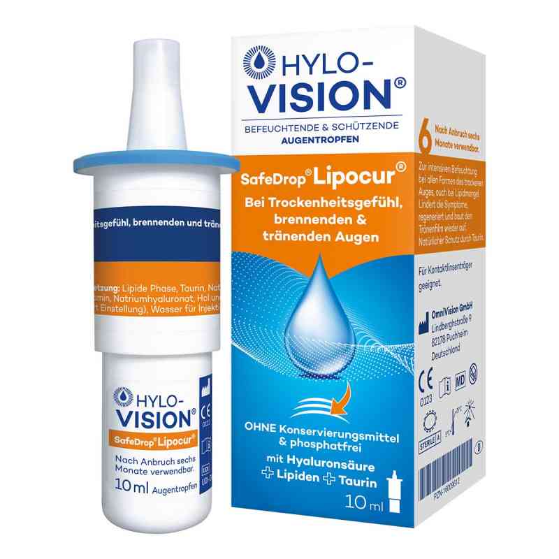 Hylo-Vision Safedrop Lipocur Augentropfen 10 ml von OmniVision GmbH PZN 16009612
