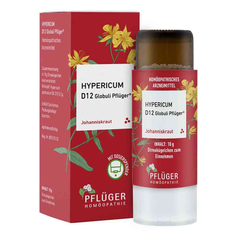 Hypericum D12 Globuli Pflüger Dosierspender 10 g von Homöopathisches Laboratorium Alexander Pflüger Gmb PZN 18051682