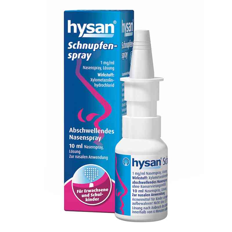 HYSAN Schnupfenspray 1mg/ml Lösung 10 ml von URSAPHARM Arzneimittel GmbH PZN 06587271