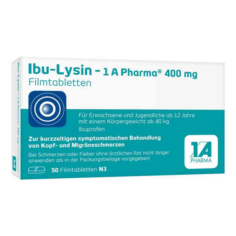 Ibu-Lysin - 1 A Pharma® 400 mg Filmtabletten 50 stk von 1 A Pharma GmbH PZN 15743793