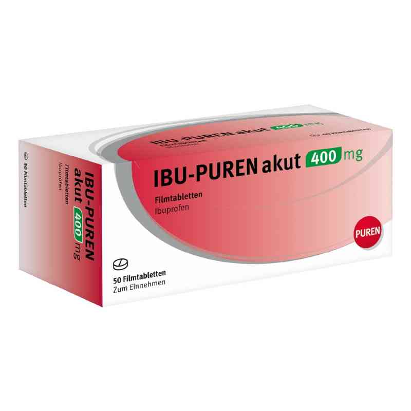 Ibu-puren Akut 400 Mg Filmtabletten 50 stk von PUREN Pharma GmbH & Co. KG PZN 15877996