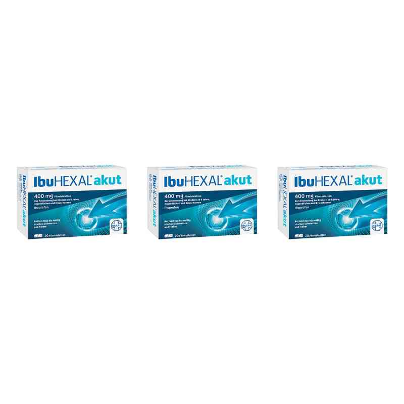 IbuHEXAL® akut 400 mg Filmtabletten 3x20 stk von Hexal AG PZN 08100077
