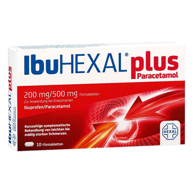 IbuHEXAL® plus Paracetamol 200 mg/500 mg 10 stk von Hexal AG PZN 18334428