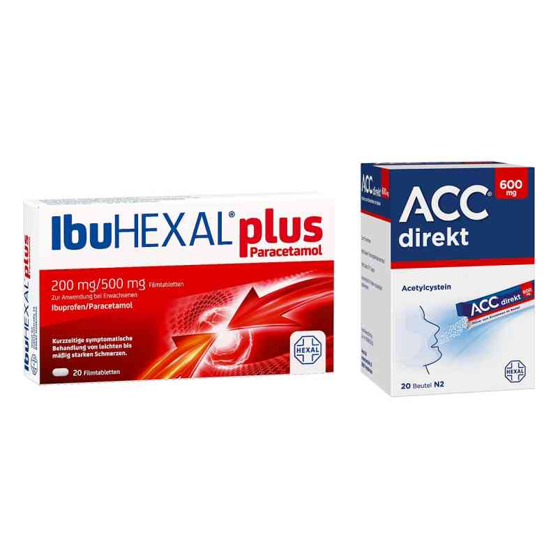 Ibuhexal Plus Paracetamol FTA + ACC direkt 600 mg Pulver 1 Pck von Hexal AG PZN 08103083