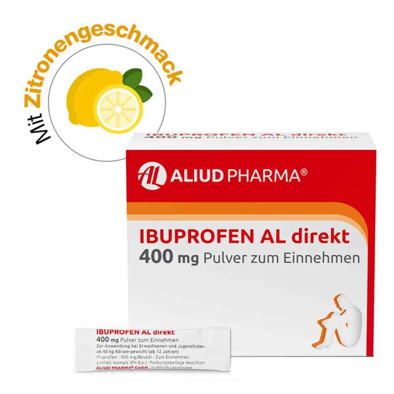 Ibuprofen AL direkt 400 mg Pulver bei Fieber und Schmerzen 20 stk von ALIUD Pharma GmbH PZN 15460724