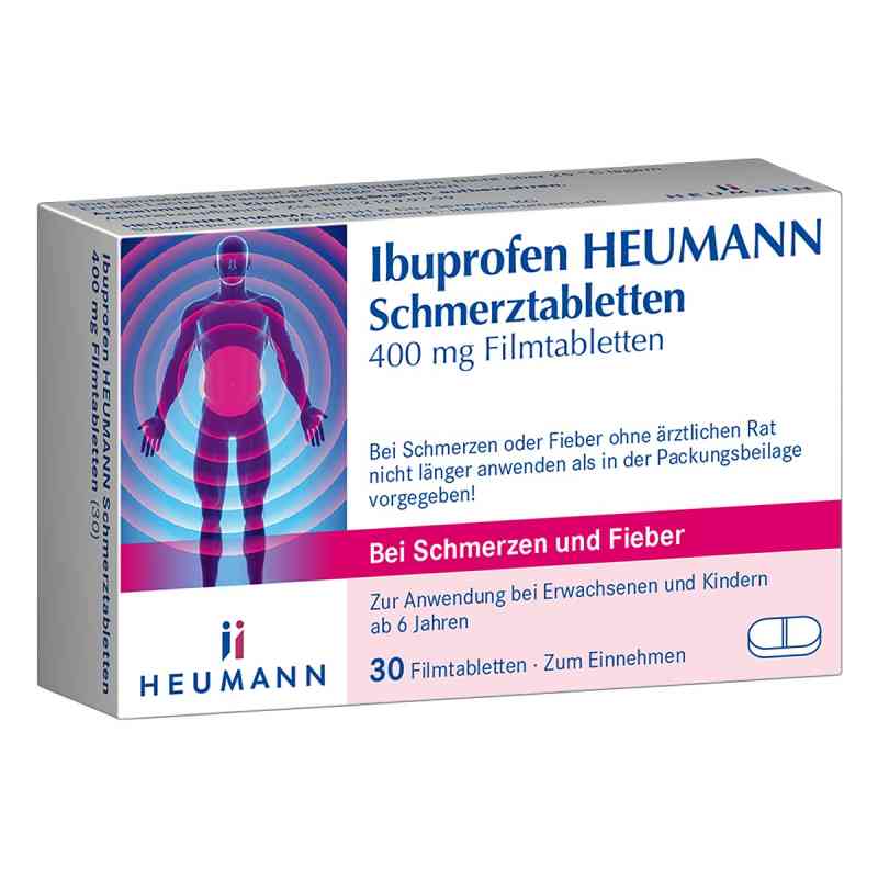 Ibuprofen Heumann Schmerztabletten 400 mg 30 stk von HEUMANN PHARMA GmbH & Co. Generica KG PZN 10201099