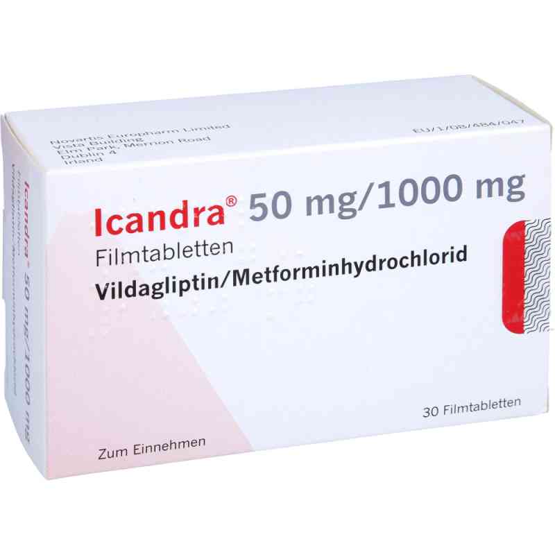 Icandra 50 mg/1000 mg Filmtabletten 30 stk von NOVARTIS Pharma GmbH PZN 10528423