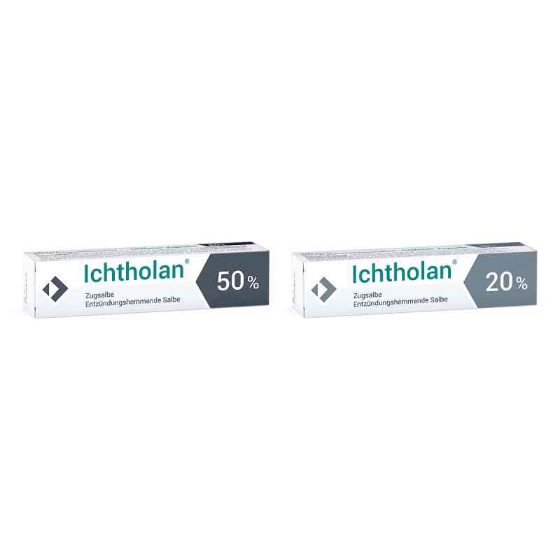 Ichtholan Zugsalbe 50% + Zugsalbe 20% 2x15 g von Ichthyol-Gesellschaft Cordes Hermanni & Co. (GmbH  PZN 08107758
