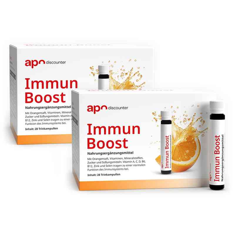 Immun Boost Trinkampullen von apodiscounter 2x28x25 ml von apo.com Group GmbH PZN 08102384