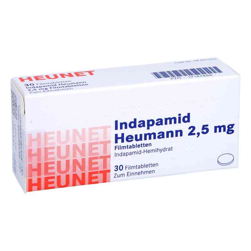 Indapamid Heumann 2,5 Mg Filmtabletten Heunet 30 stk von Heunet Pharma GmbH PZN 17147888
