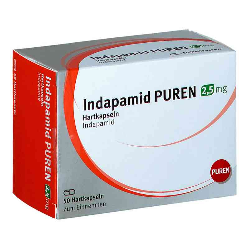 Indapamid Puren 2,5 mg Hartkapseln 50 stk von PUREN Pharma GmbH & Co. KG PZN 11355203