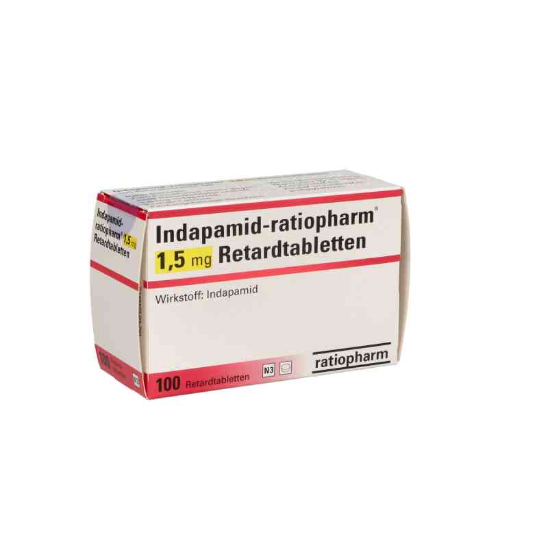 Indapamid-ratiopharm 1,5 mg Retardtabletten 100 stk von ratiopharm GmbH PZN 06958939