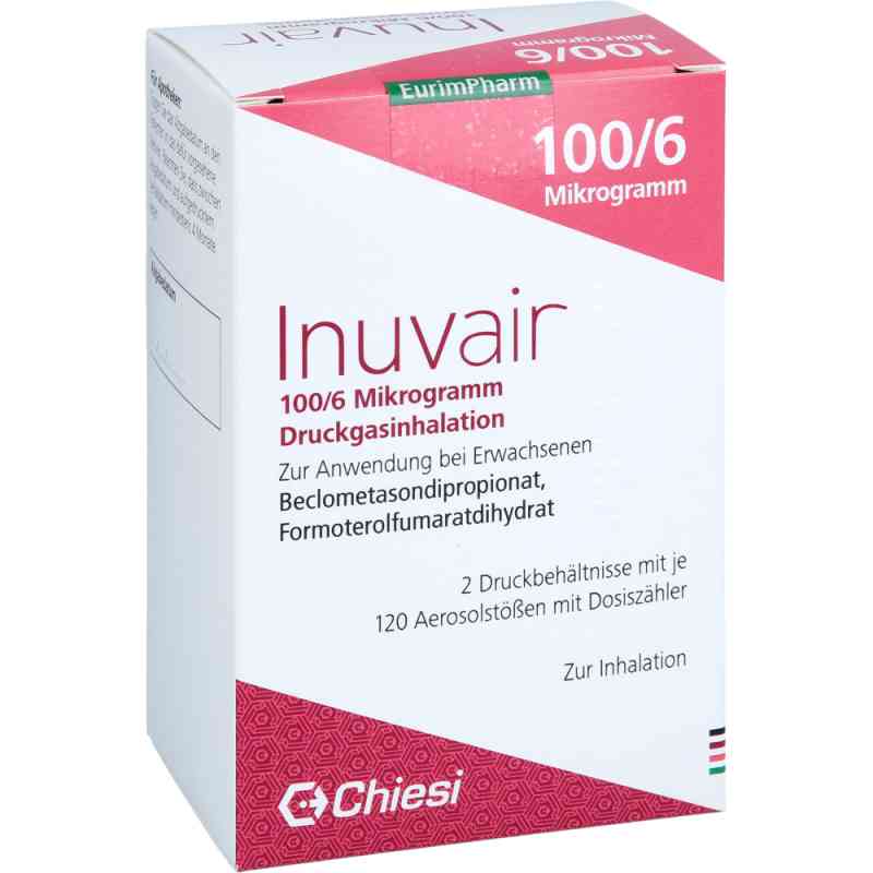 Inuvair 100/6 [my]g 120 Hub Druckgasinhalat 2 stk von EurimPharm Arzneimittel GmbH PZN 06926833