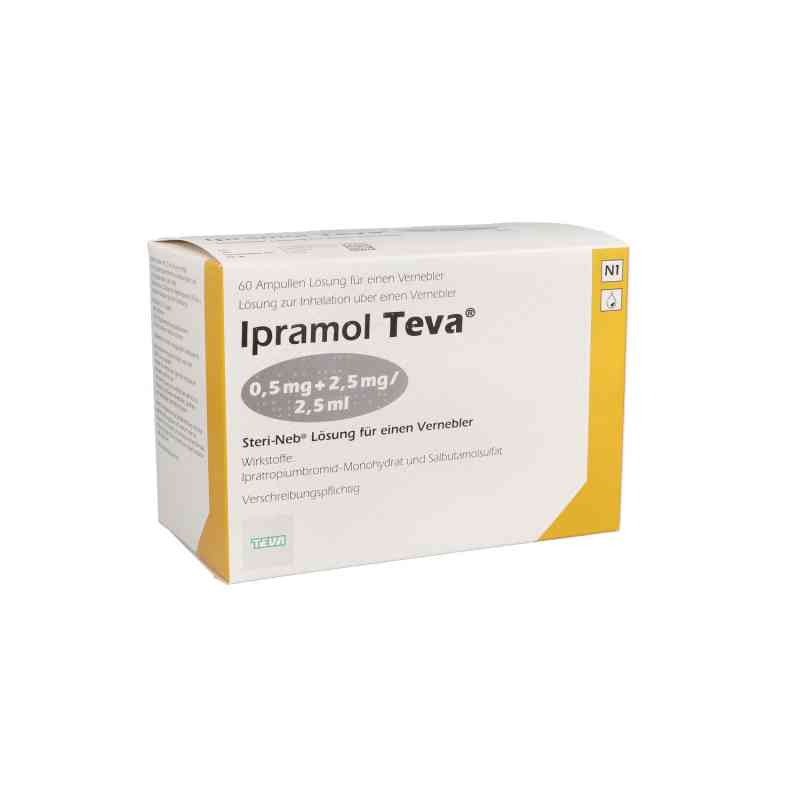 Ipramol Teva 0,5+2,5mg/2,5ml Lösung für vern.in.amp. 2X30 stk von Teva GmbH PZN 00652547