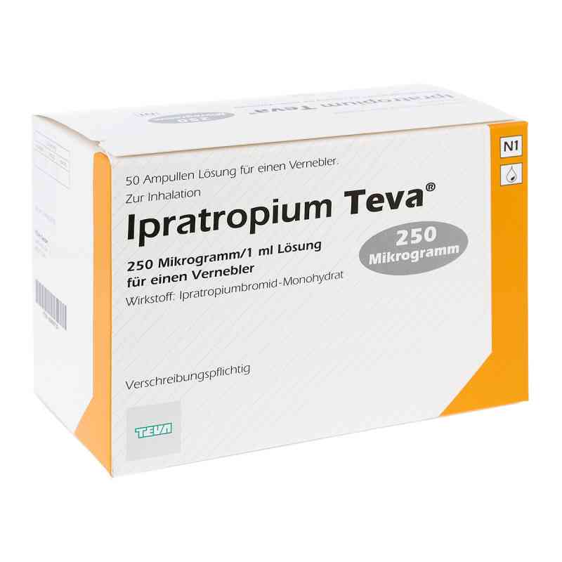 Ipratropium Teva 250 [my]g/1 ml Lösung für e.vernebl. 50X1 ml von Teva GmbH PZN 00668732
