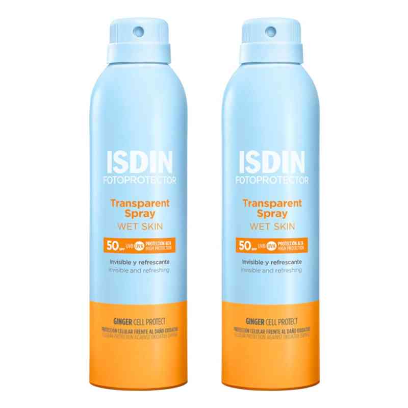 ISDIN Fotoprotector Wet Skin Spray LSF 50 2x250 ml von ISDIN GmbH PZN 08106456