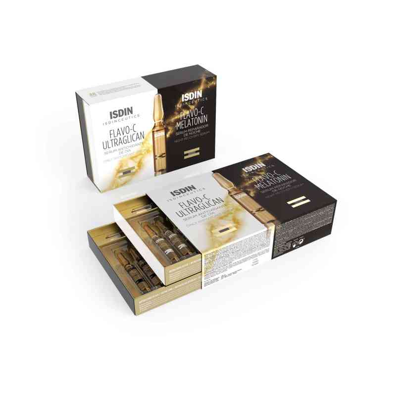 Isdin  Isdinceutics Flavo-C Ultraglican Day&Night Serum 20X2 ml von ISDIN GmbH PZN 14349574