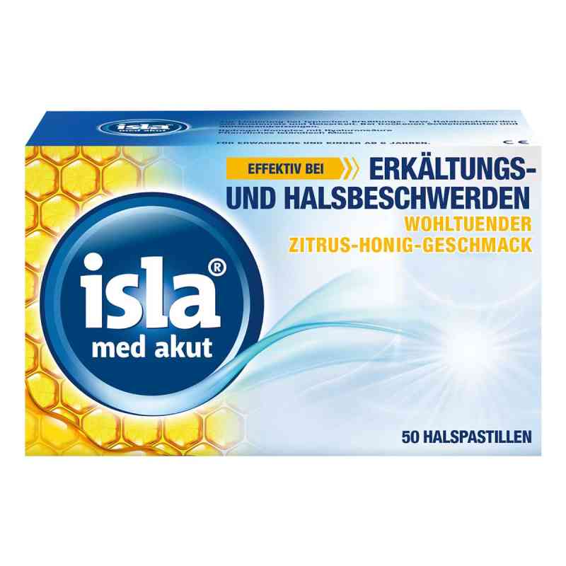 isla med akut Zitrus-Honig bei Halsschmerzen und Erkältung 50 stk von Engelhard Arzneimittel GmbH & Co.KG PZN 14443741