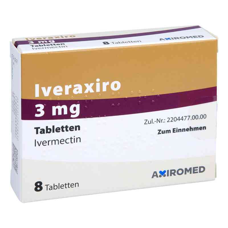 Iveraxiro 3 Mg Tabletten 8 stk von Medical Valley Invest AB PZN 17247845