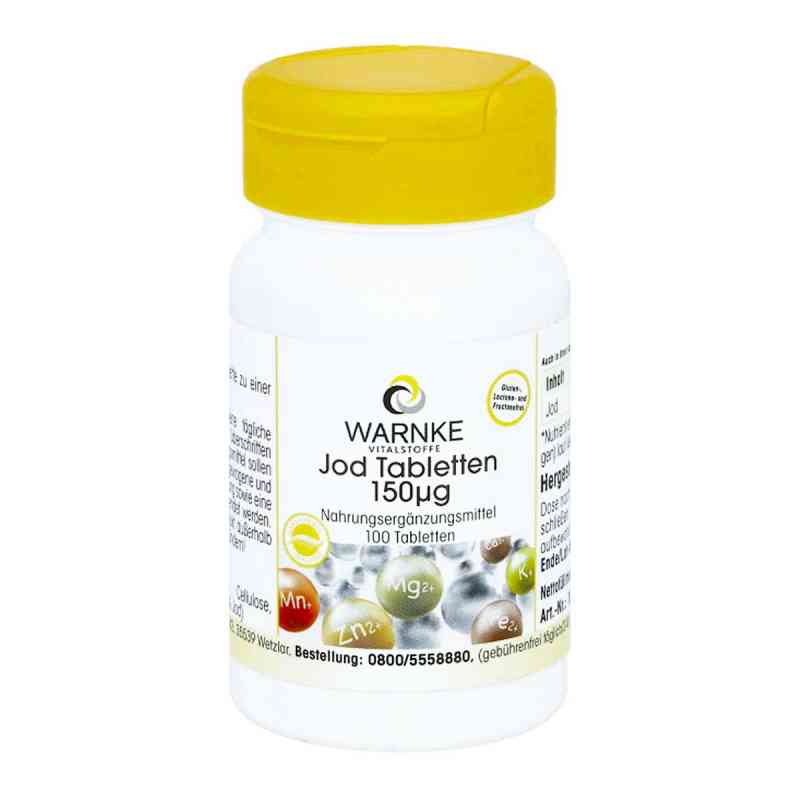 Jod Tabletten 150 [my]g 100 stk von Warnke Vitalstoffe GmbH PZN 02822367
