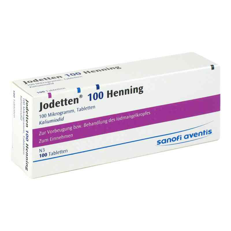 Jodetten 100 Henning 100 Mikrogramm 100 stk von Sanofi-Aventis Deutschland GmbH PZN 06172392