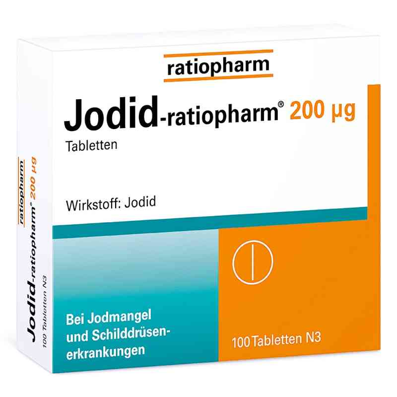 Jodid-ratiopharm 200 μg Tabletten 100 stk von ratiopharm GmbH PZN 04620018