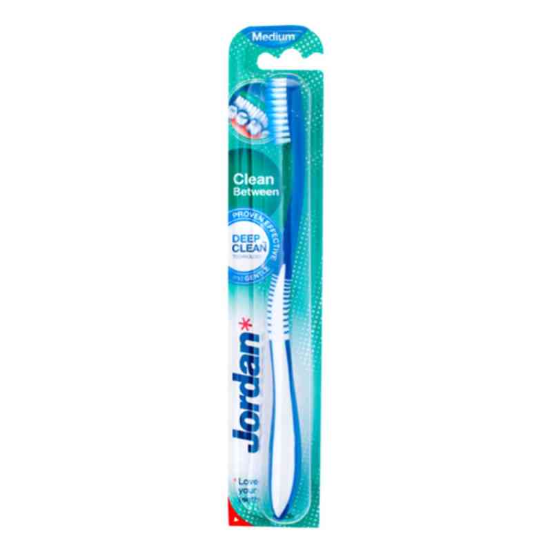 Jordan Clean Between Zahnbürste medium 1 stk von Megadent Deflogrip Gerhard Reeg GmbH PZN 01869757
