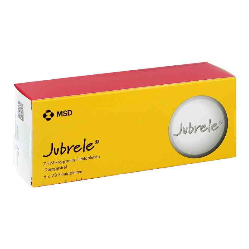 Jubrele 75 Mikrogramm Filmtabletten Desogestrel 6X28 stk von Organon Healthcare GmbH PZN 09475242