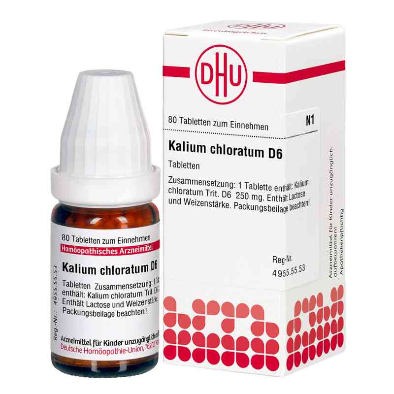 Kalium Chloratum D6 Tabletten 80 stk von DHU-Arzneimittel GmbH & Co. KG PZN 01775269