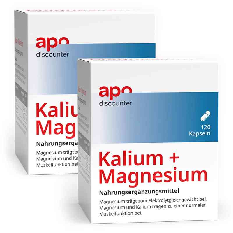 Kalium und Magnesium Aktiv Kapseln von apodiscounter 2x120 stk von apo.com Group GmbH PZN 08101874