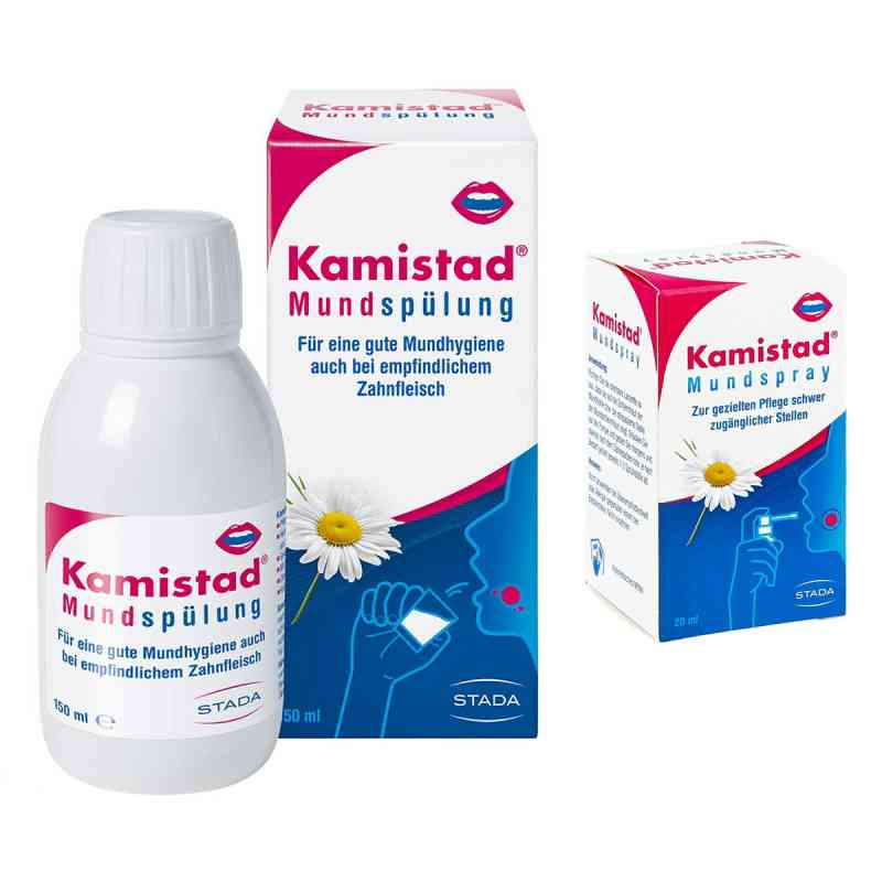 Kamistad Mundspülung + Kamistad Mundspray 150+20 ml von STADA Consumer Health Deutschland GmbH PZN 08103225
