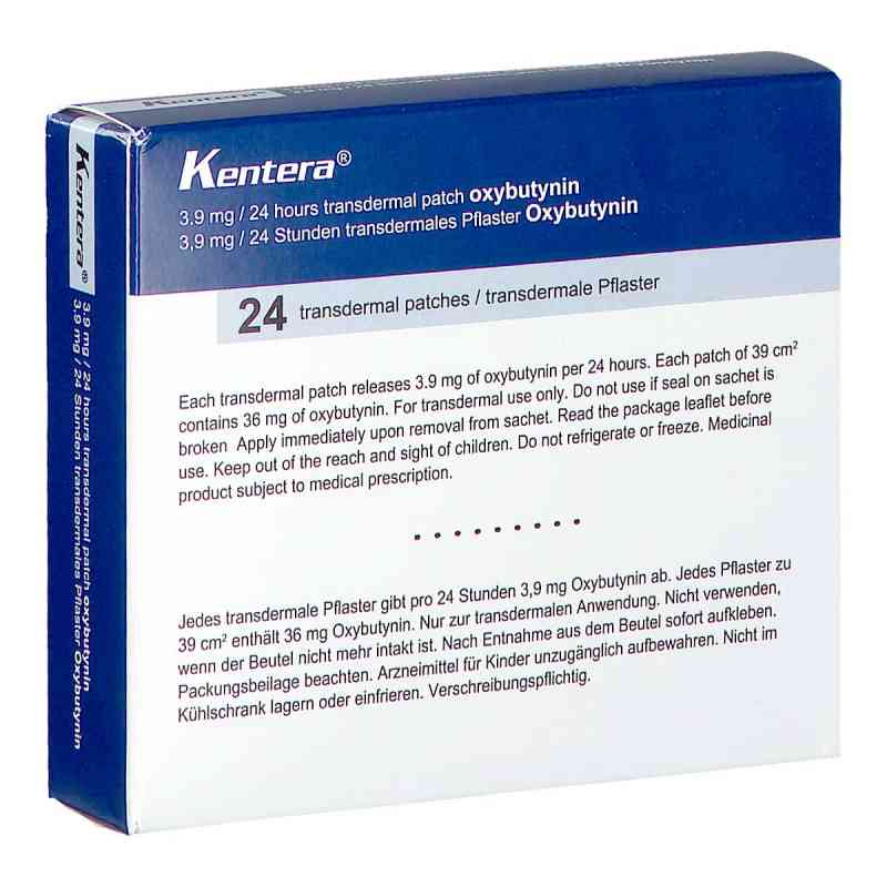 Kentera transdermale Pflaster 24 stk von ratiopharm GmbH PZN 03109938