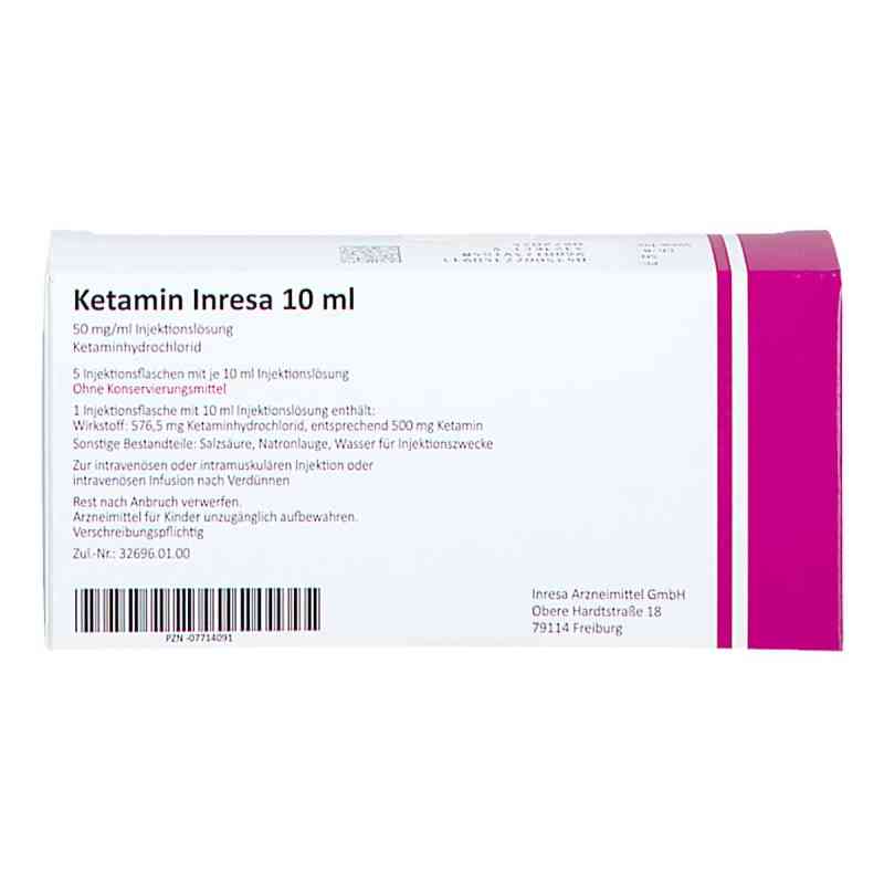 Ketamin Inresa 10 ml 500 mg Injektionslösung 5 stk, image size:800x800