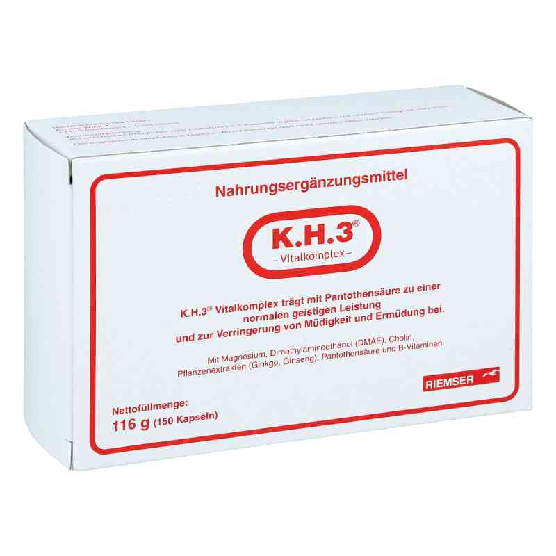 K.h.3 Vitalkomplex Kapseln 150 stk von RIEMSER Pharma GmbH PZN 11524522