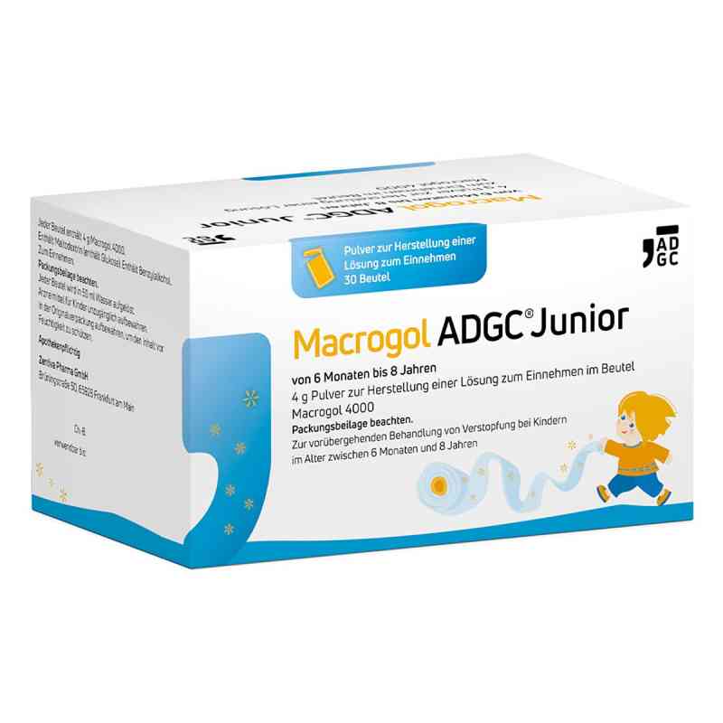 Kinder Macrogol ADGC® Junior bei Verstopfungen 30 stk von Zentiva Pharma GmbH PZN 19379947