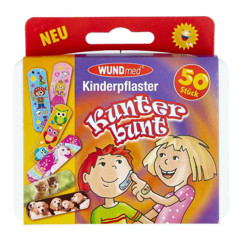 Kinderpflaster Kunterbunt 50 stk von Axisis GmbH PZN 03424605