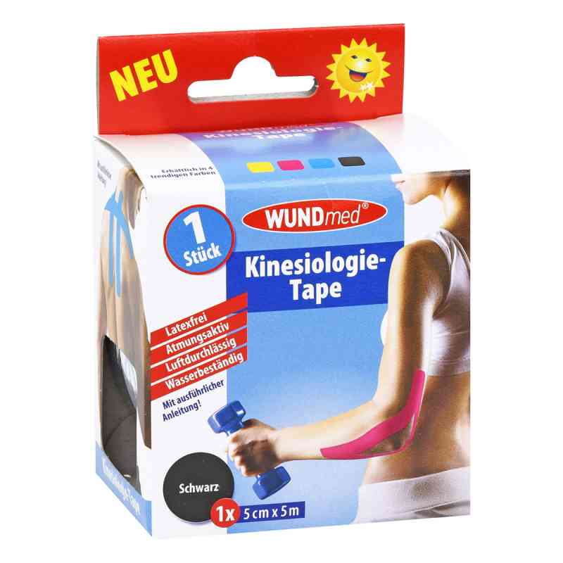 Kinesiologie Tape 5 cmx5 m schwarz 1 stk von Axisis GmbH PZN 10760025