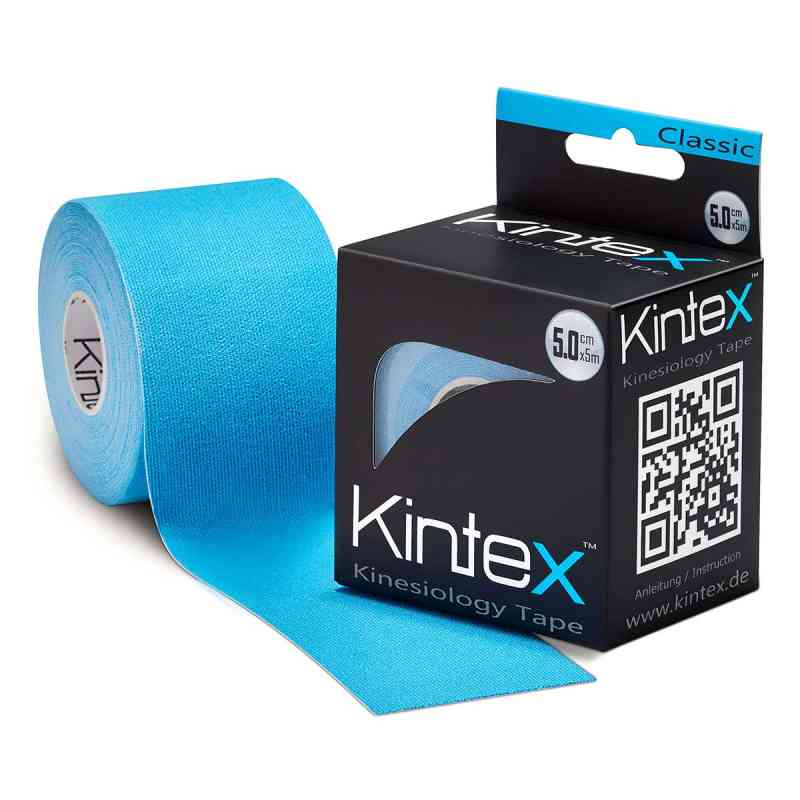 Kintex Kinesiologie Tape classic 5 cm x 5 m blau 1 stk von Uebe Medical GmbH PZN 16779391