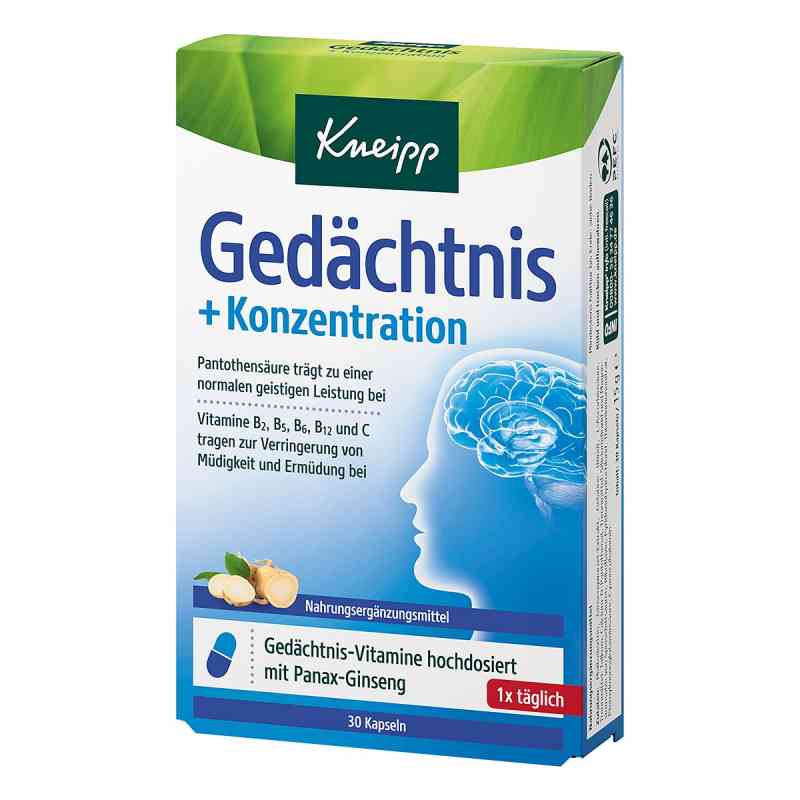 Kneipp Gedächtnis + Konzentration Kapseln 30 stk von Kneipp GmbH PZN 10032685
