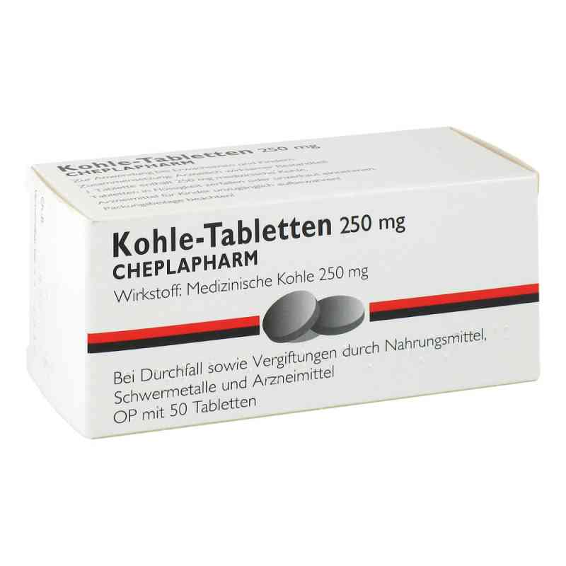 Kohle-Tabletten 250mg 50 stk von CHEPLAPHARM Arzneimittel GmbH PZN 04257397