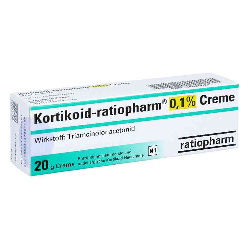 Kortikoid-ratiopharm 0,1% Creme 20 g von ratiopharm GmbH PZN 04620024