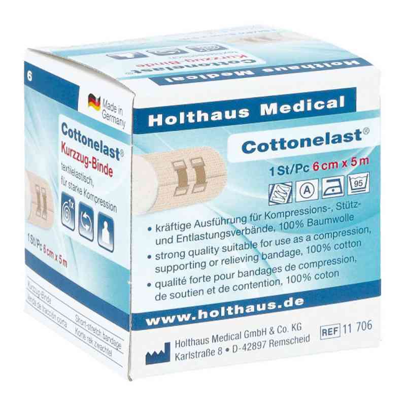 Kurzzugbinde Cottonelast 5mx6cm 1 stk von Holthaus Medical GmbH & Co. KG PZN 01356360