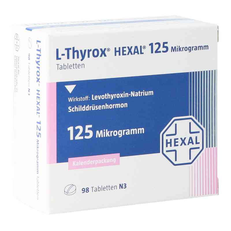 L-thyrox Hexal 125 Mikrogramm Tabletten i.kalenderpack. 98 stk von Hexal AG PZN 14295192